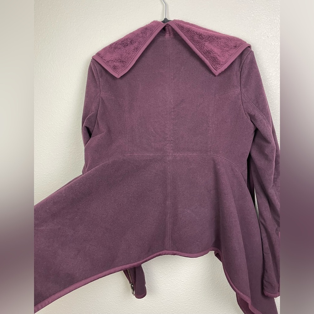 Lululemon Women's 10 Presence Of Mind Jacket Bordeaux Drama Drape Fleece Lined - Picture 16 of 16
